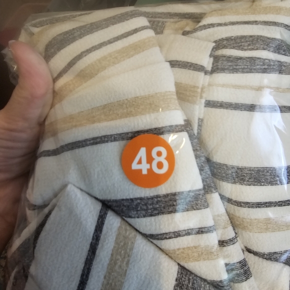 Gianni Bini Black and Cream Striped Wide Leg Pants - Picture 6 of 6